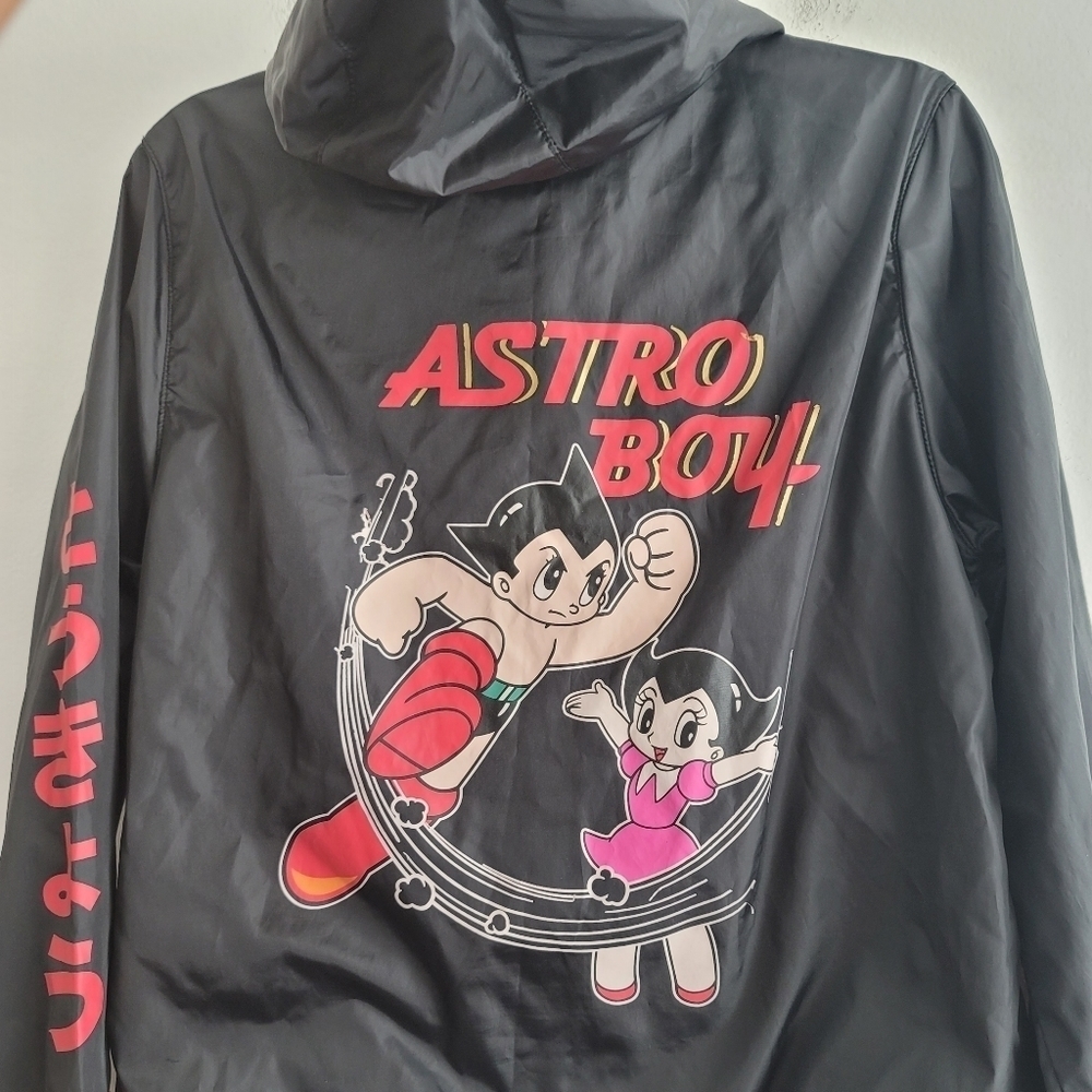 South Pole x Astro Boy Black Windbreaker Anorak Jacket - Picture 8 of 9